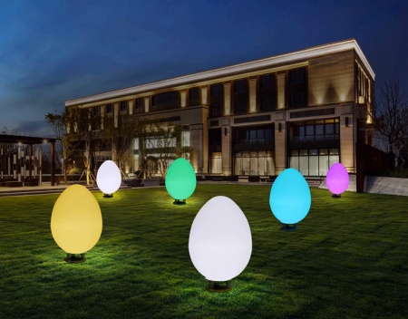 Светильник Яйцо 116х180 питание от АКБ, RGB