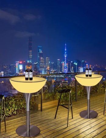 Комплект светящейся мебели Стол+2 стула V11